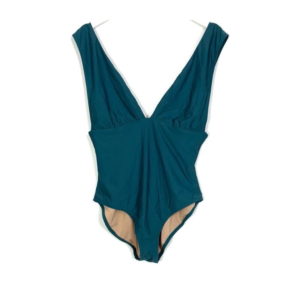 J. Crew Plunge V-Neck One-Piece Swimsuit